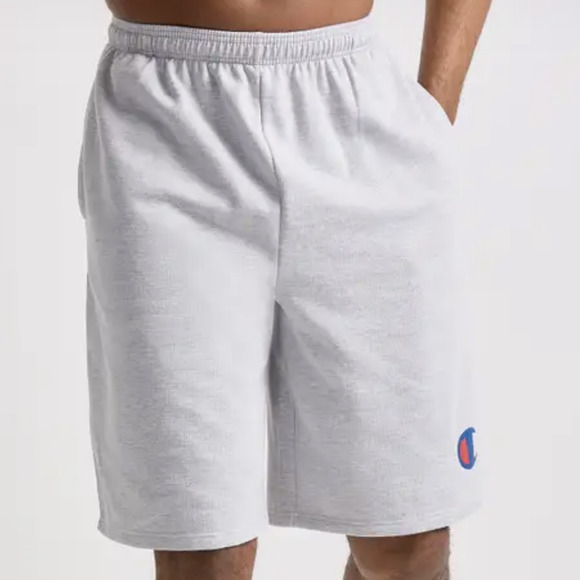 Champion Big & Tall Fleece Shorts C Logo Grey 6XL NEW - Picture 1 of 11